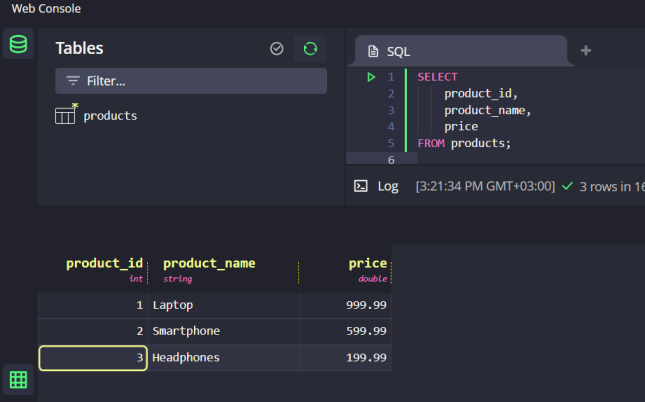 Install QuestDB Ubuntu 24.04 - Sample Interface