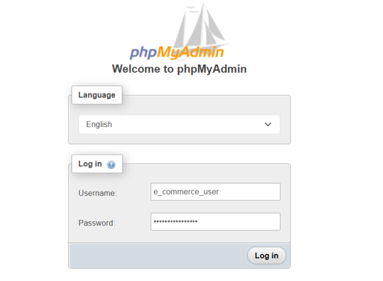 phpMyAdmin Login Page Ubuntu 24